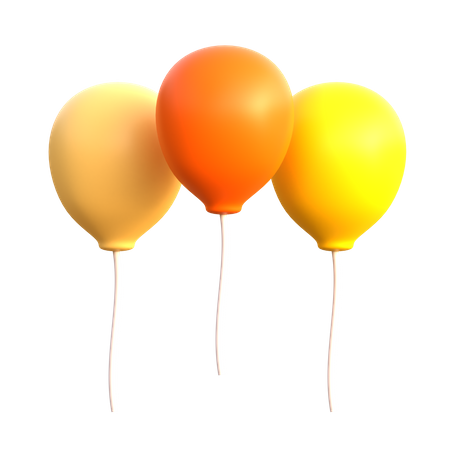 Des ballons  3D Icon