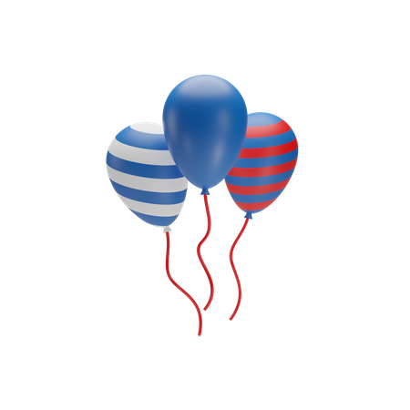 Des ballons  3D Icon