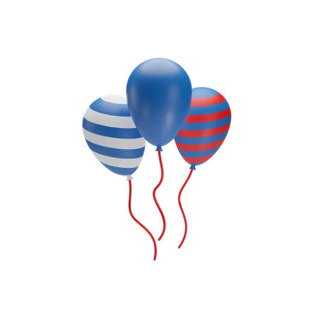 Des ballons  3D Icon