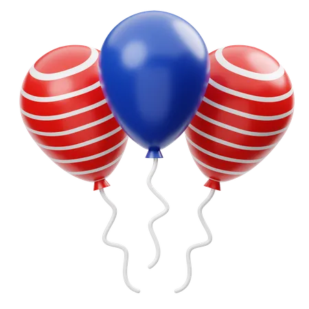 Ballons américains  3D Icon