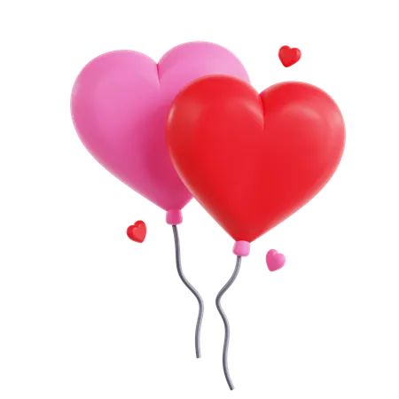 Ballons d'amour  3D Icon