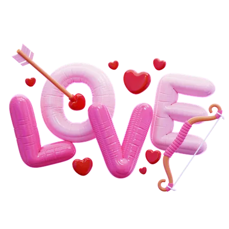 Ballons d'amour  3D Icon