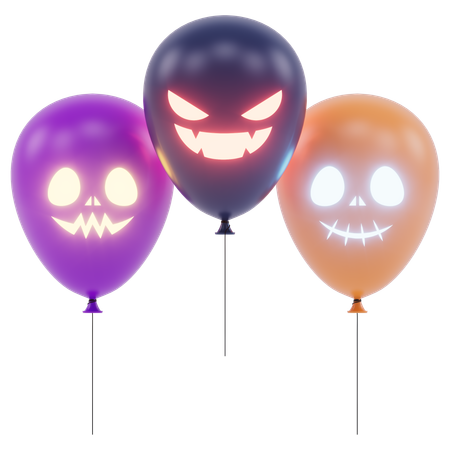 Ballons d'Halloween  3D Icon