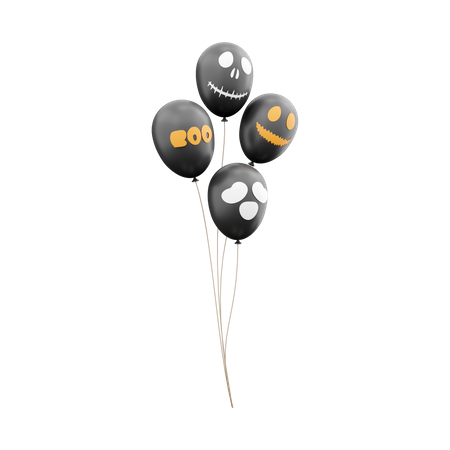 Ballons d'Halloween  3D Icon