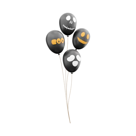 Ballons d'Halloween  3D Icon