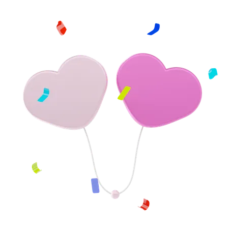 Ballons d'amour  3D Icon