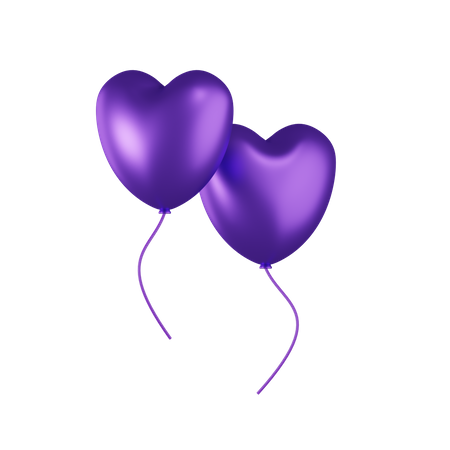 Ballons d'amour  3D Icon