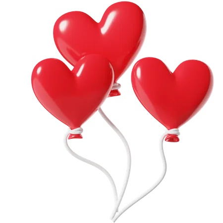 Ballons d'amour  3D Icon