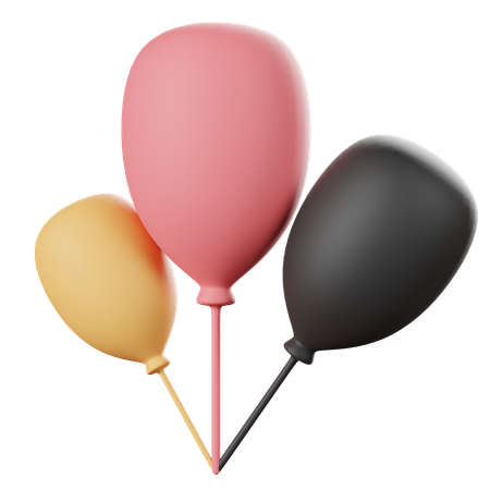 Ballons de fête  3D Icon