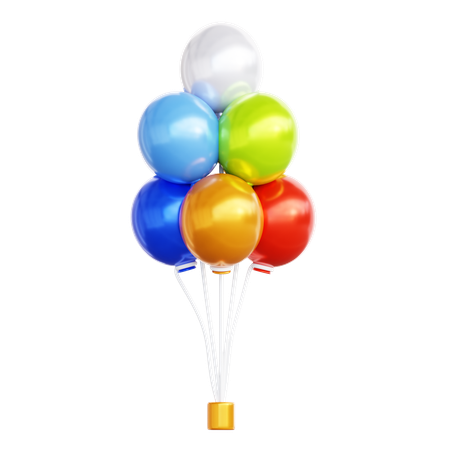 Ballons de fête  3D Icon