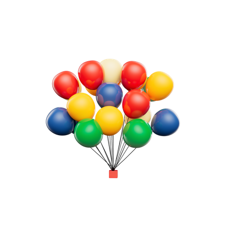 Ballons de fête  3D Icon