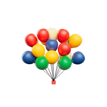 Ballons de fête  3D Icon