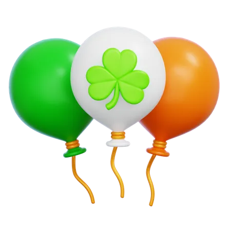 Ballons de Saint-Patrick  3D Icon