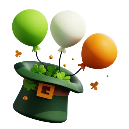 Ballons saint patrick  3D Icon
