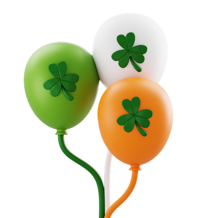 Ballons de la Saint-Patrick  3D Icon