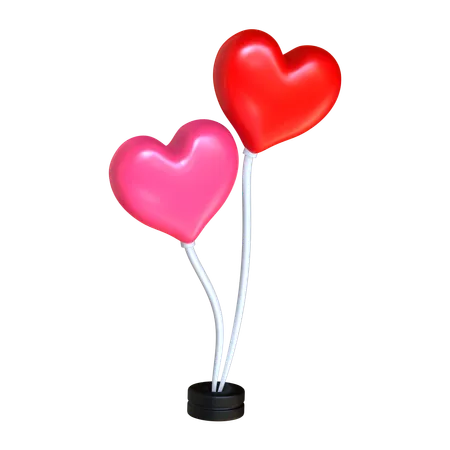 Ballons de mariage  3D Icon