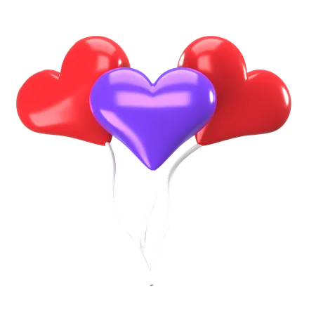 Ballons de mariage  3D Icon