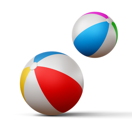 Ballons de plage  3D Icon