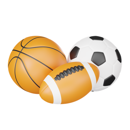 Ballons de sport  3D Icon