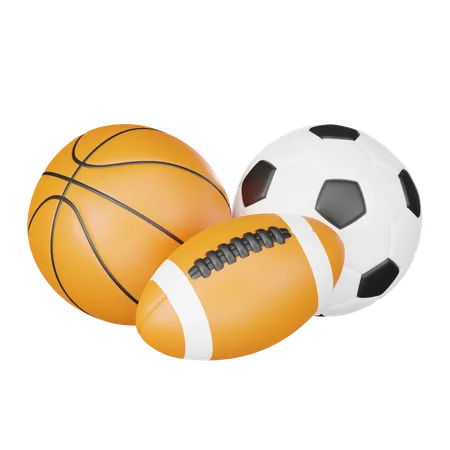 Ballons de sport  3D Icon