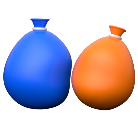 Ballons d'eau  3D Icon