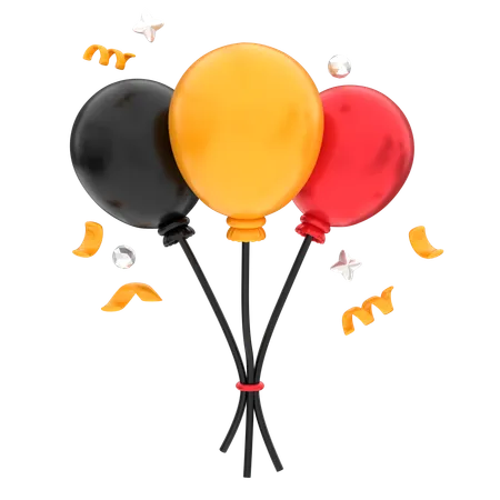 Fête des ballons  3D Icon