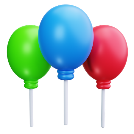 Ballons de paty  3D Icon