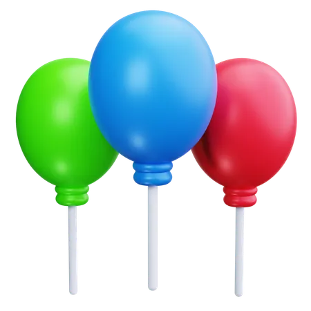 Ballons de paty  3D Icon