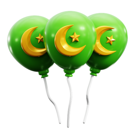 Ballons de ramadan  3D Icon