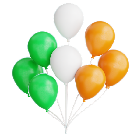 Ballons saint patrick  3D Icon