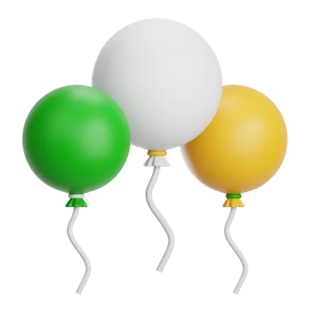 Ballons saint patrick  3D Icon