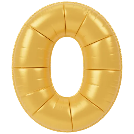 Balloon 0  3D Icon