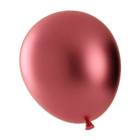 Glossy Balloon Illustration In 3 D Design 3D Icon