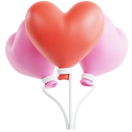 Love Balloon 3 D Icon 3D Icon