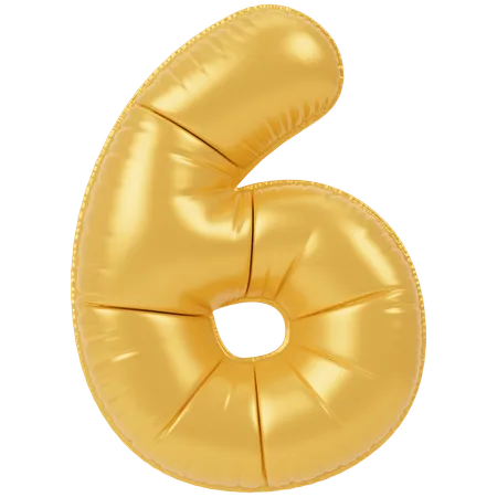 Balloon 6  3D Icon