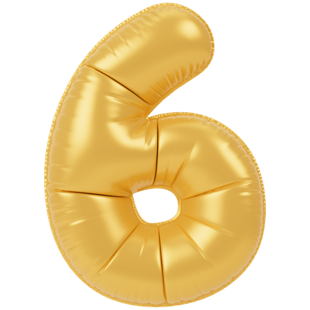 Balloon 6  3D Icon