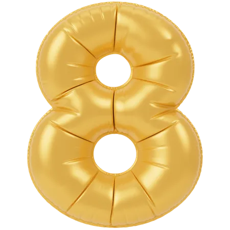 Balloon 8  3D Icon