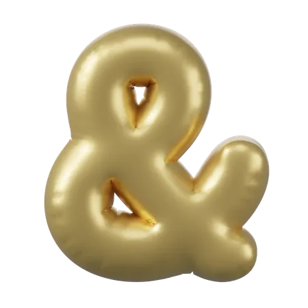 Balloon Ampersand  3D Icon
