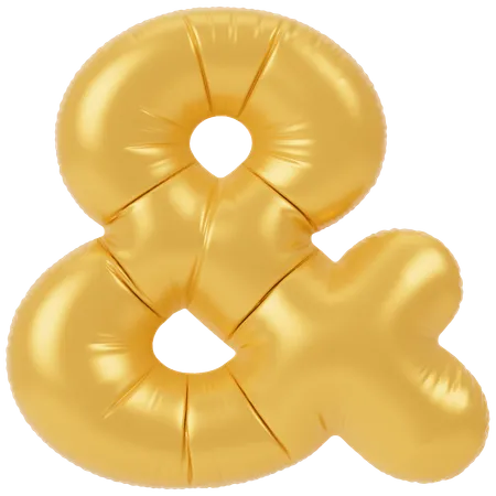 Balloon Ampersand  3D Icon