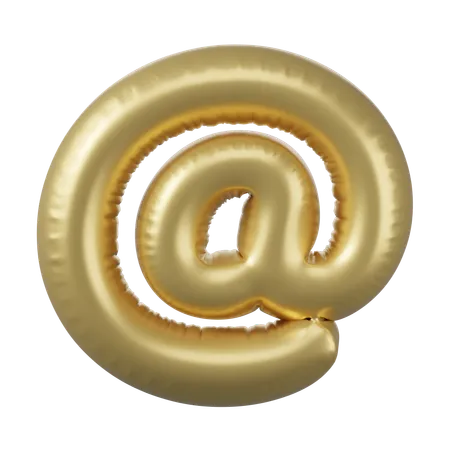 Balloon At Sign  3D Icon