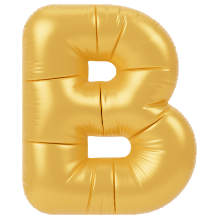 Balloon B  3D Icon