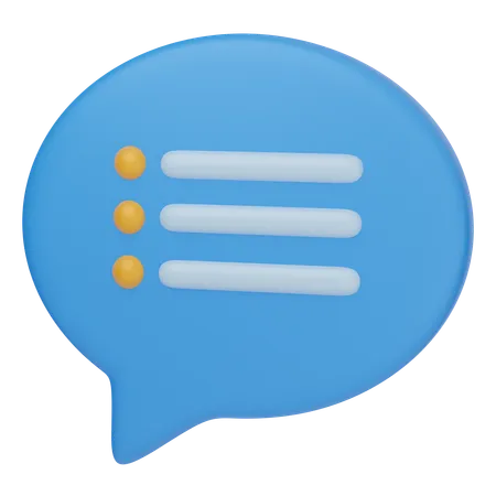 Balloon Comment Note  3D Icon