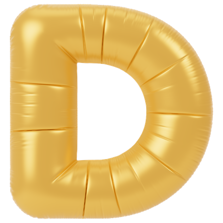 Balloon D  3D Icon