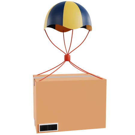 Balloon Delivery E-commerce  3D Illustration