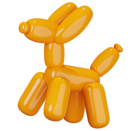 Balloon Dog 3D Illustration