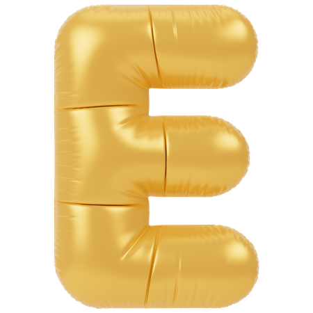 Balloon E  3D Icon