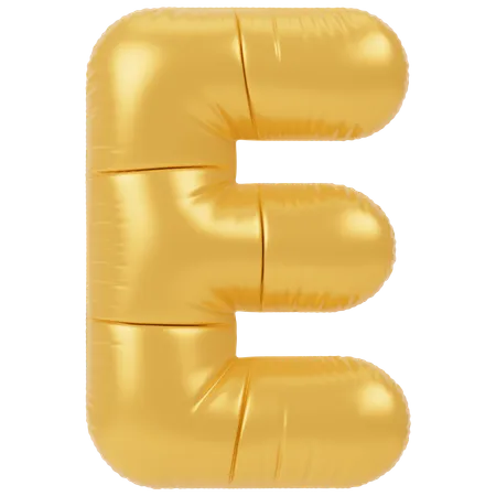 Balloon E  3D Icon