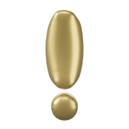 Balloon Exclamation Mark  3D Icon