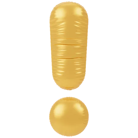 Balloon Exclamation Mark  3D Icon