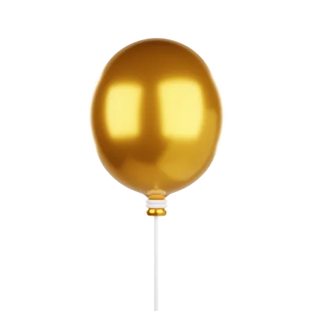 Balloon Gold  3D Icon